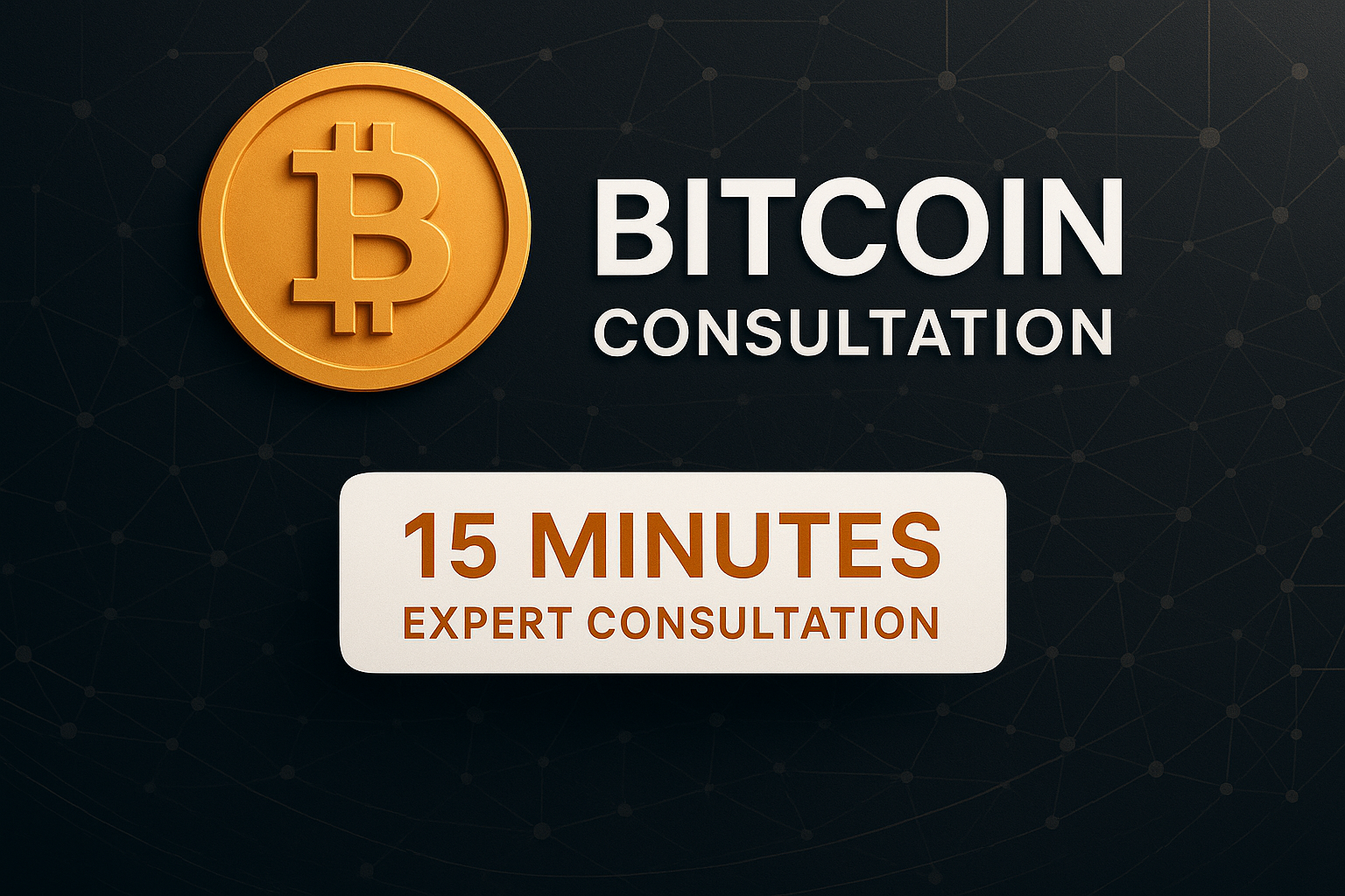 Bitcoin expert consolation 15 minutes